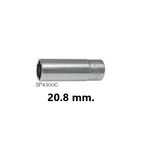 SKI - สกี จำหน่ายสินค้าหลากหลาย และคุณภาพดี | KOKEN SP4300C บ๊อกถอดหัวเทียนแบบสปริงหนีบ 20.8mm. ขนาด13/16นิ้ว